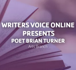 Writers Voice Online Presents Poet Brian Turner | Arts Branch