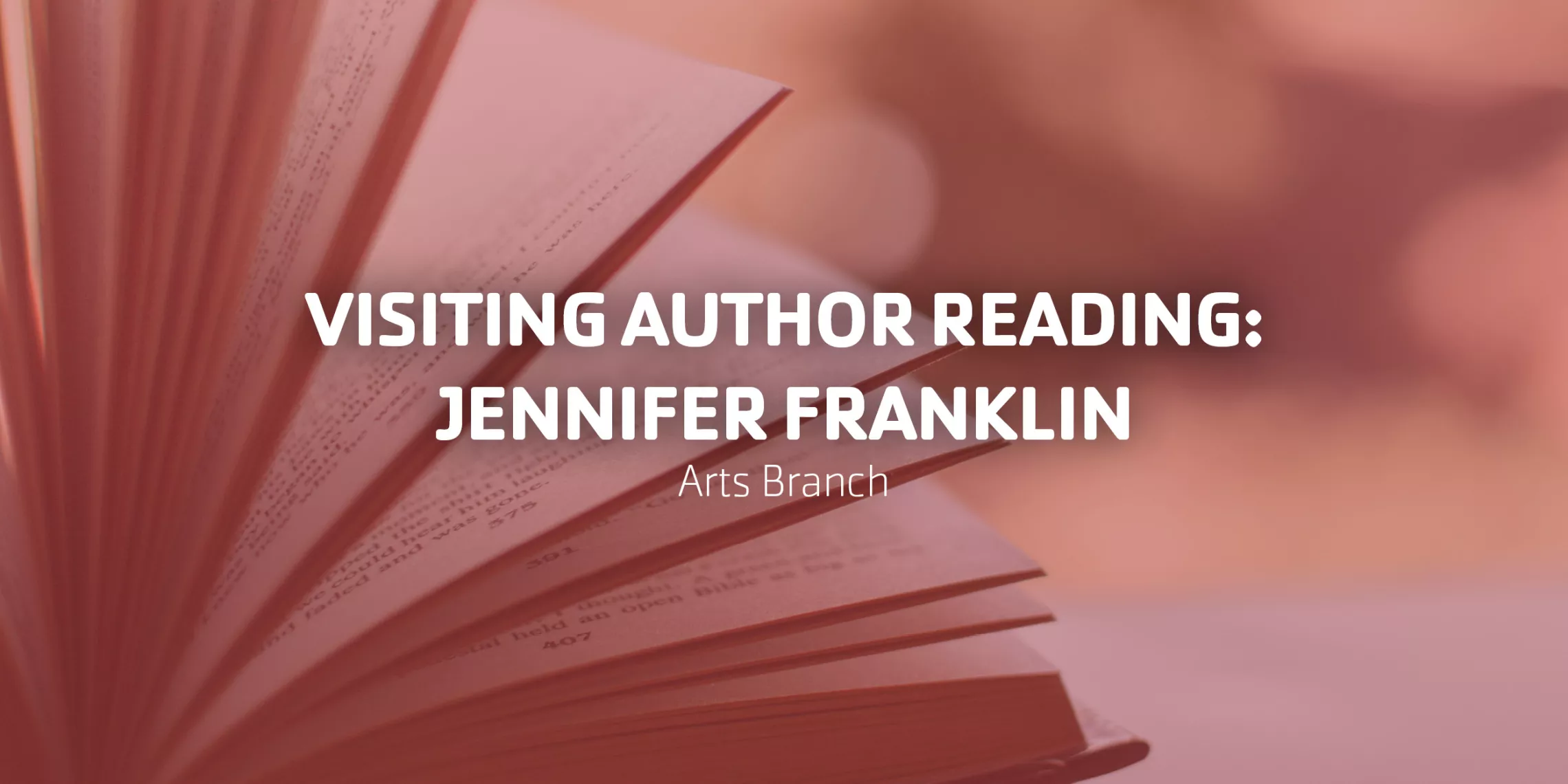 Visiting Author Reading: Jennifer Franklin