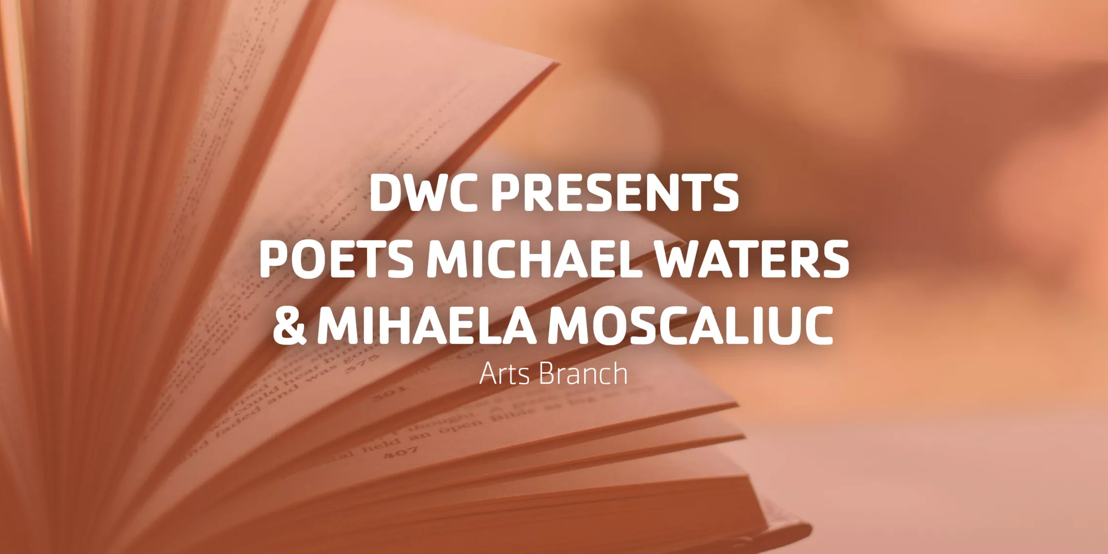 DWC Presents Visiting Poets Michael Waters & Mihaela Moscaliuc