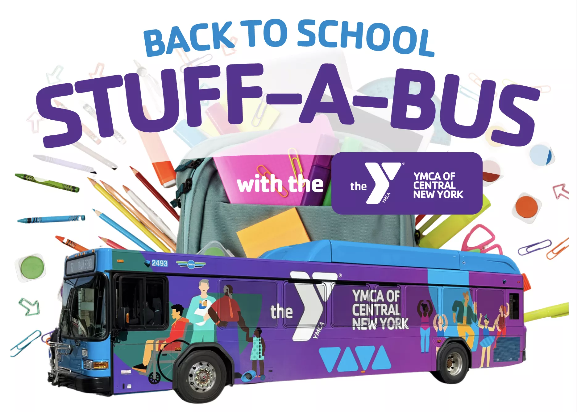 Back to School Stuff-a-Bus with the YMCA of Central New York