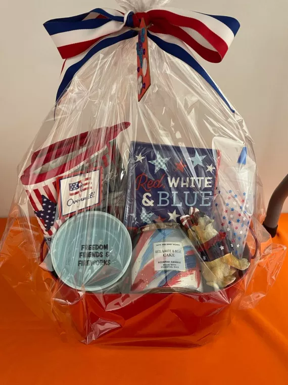 Red, White, and Blue Basket