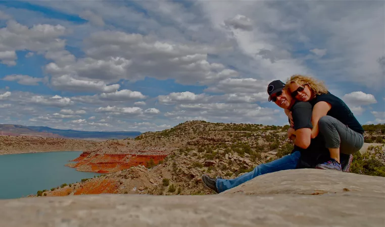 Poets Bruce Smith and Jules Gibbs