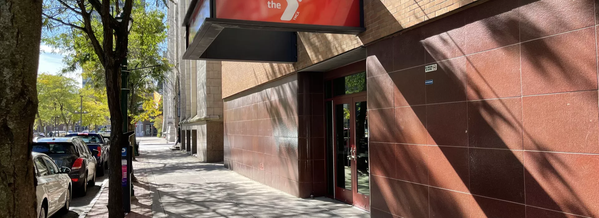 the front entrance to the downtown YMCA