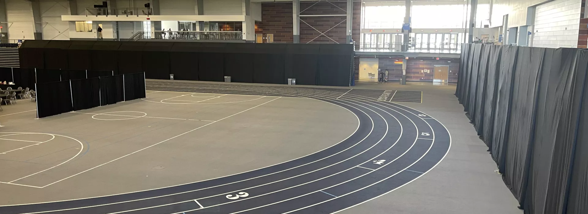 An indoor track for running