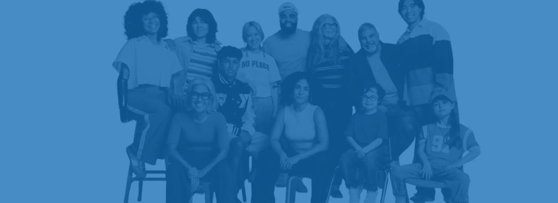 A diverse group of Y members